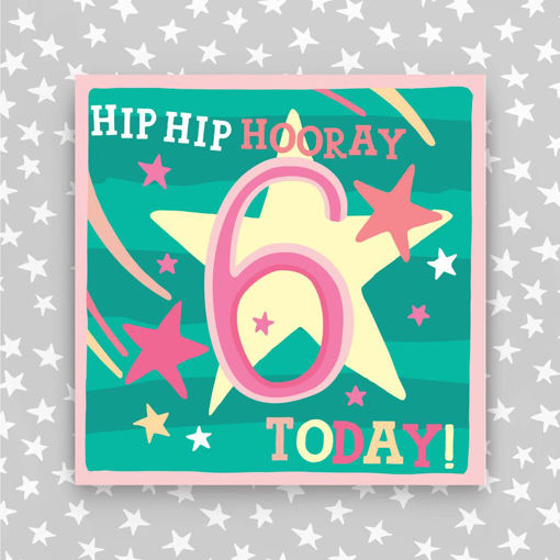 Picture of HIP HIP HOORAY 6 TODAY PINK